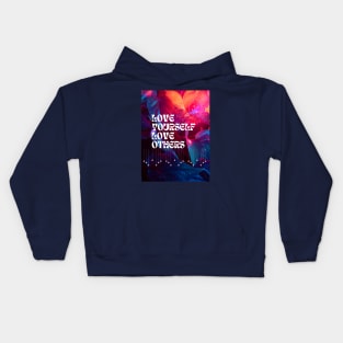 Art to reality through messages Kids Hoodie